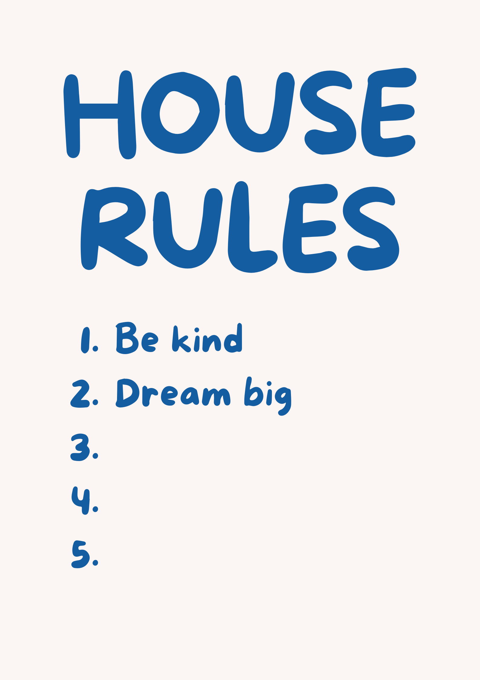 Customize Home Rules Frame