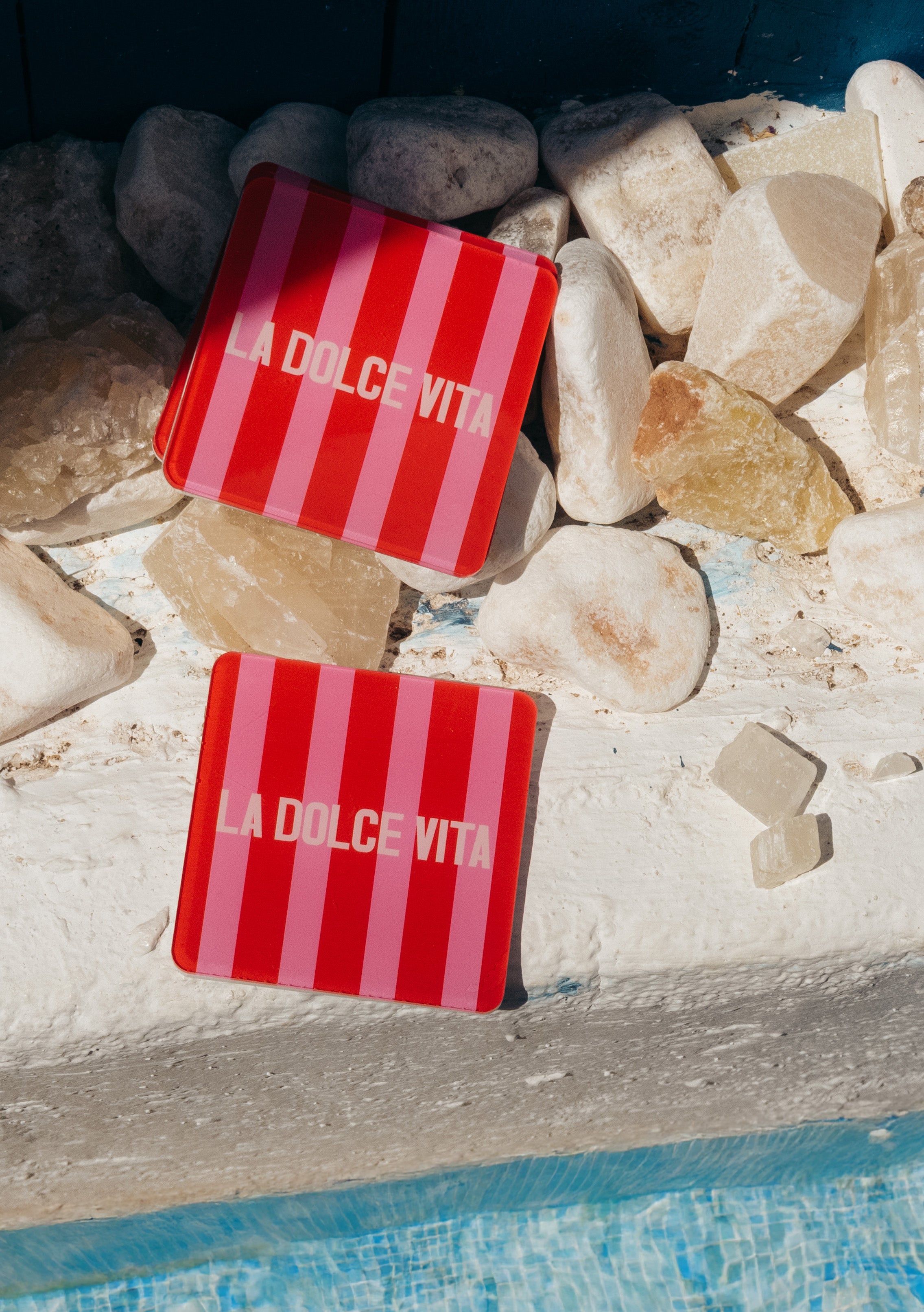 Scarlet Crush - Set of 4 Coasters