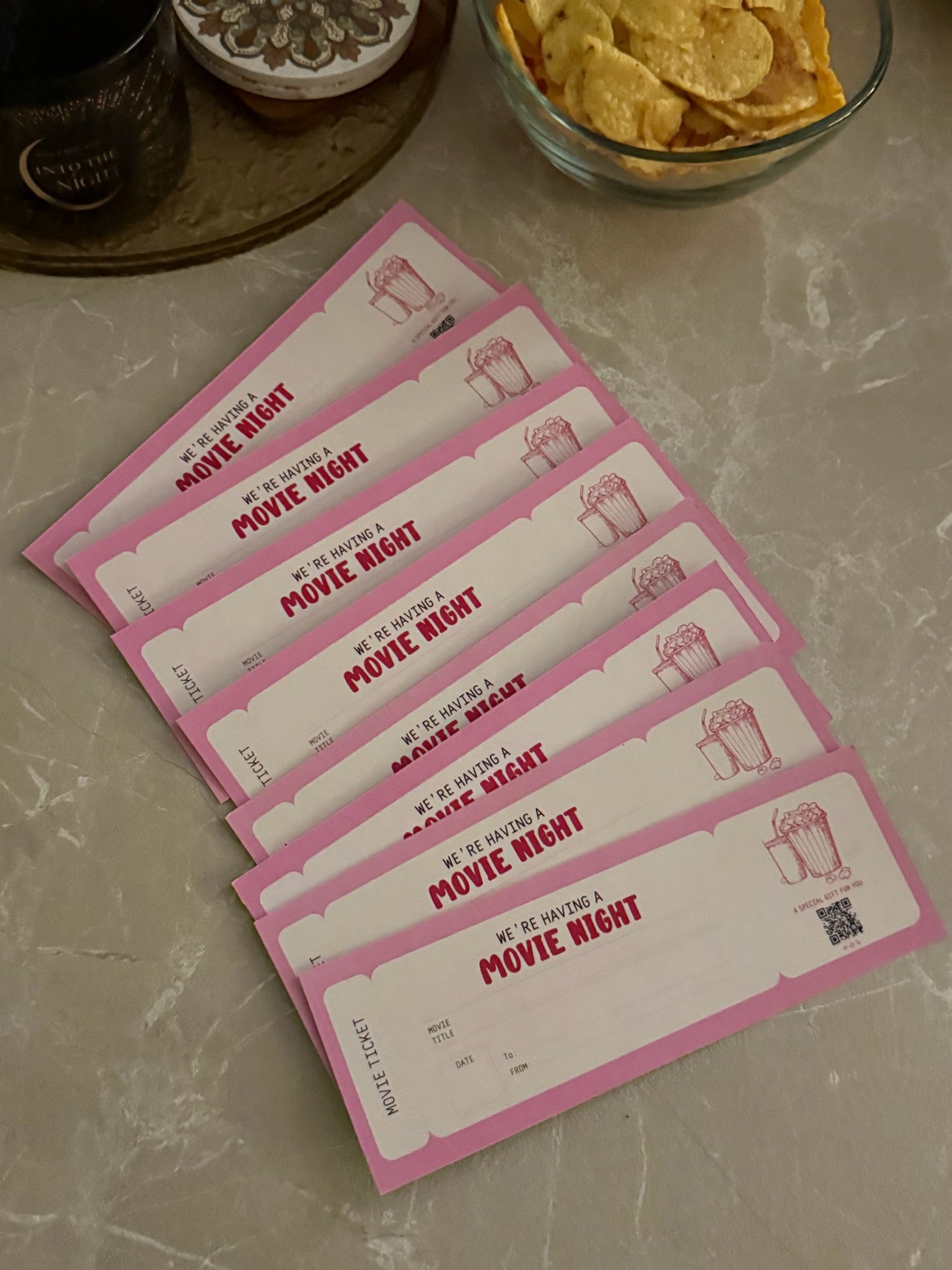 “Movie Night Invite” Card