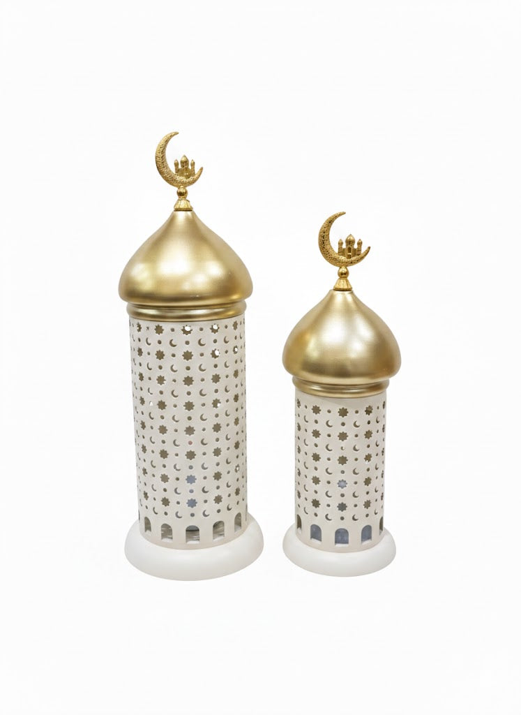 Crescent Minaret Lanterns – Set of 2