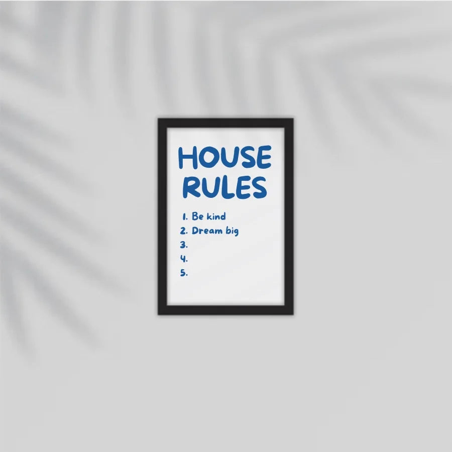 Customize Home Rules Frame