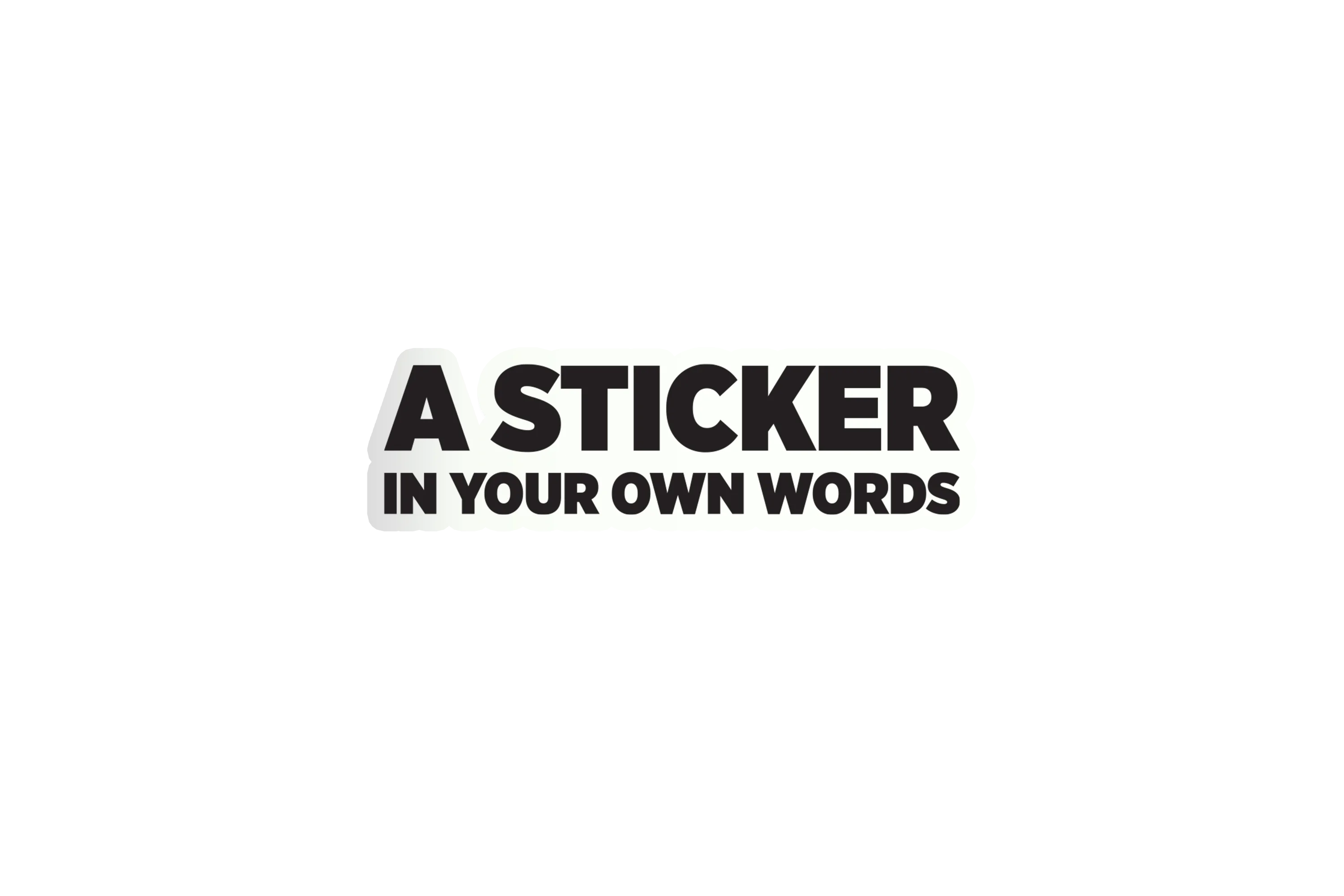 Customize Text Sticker