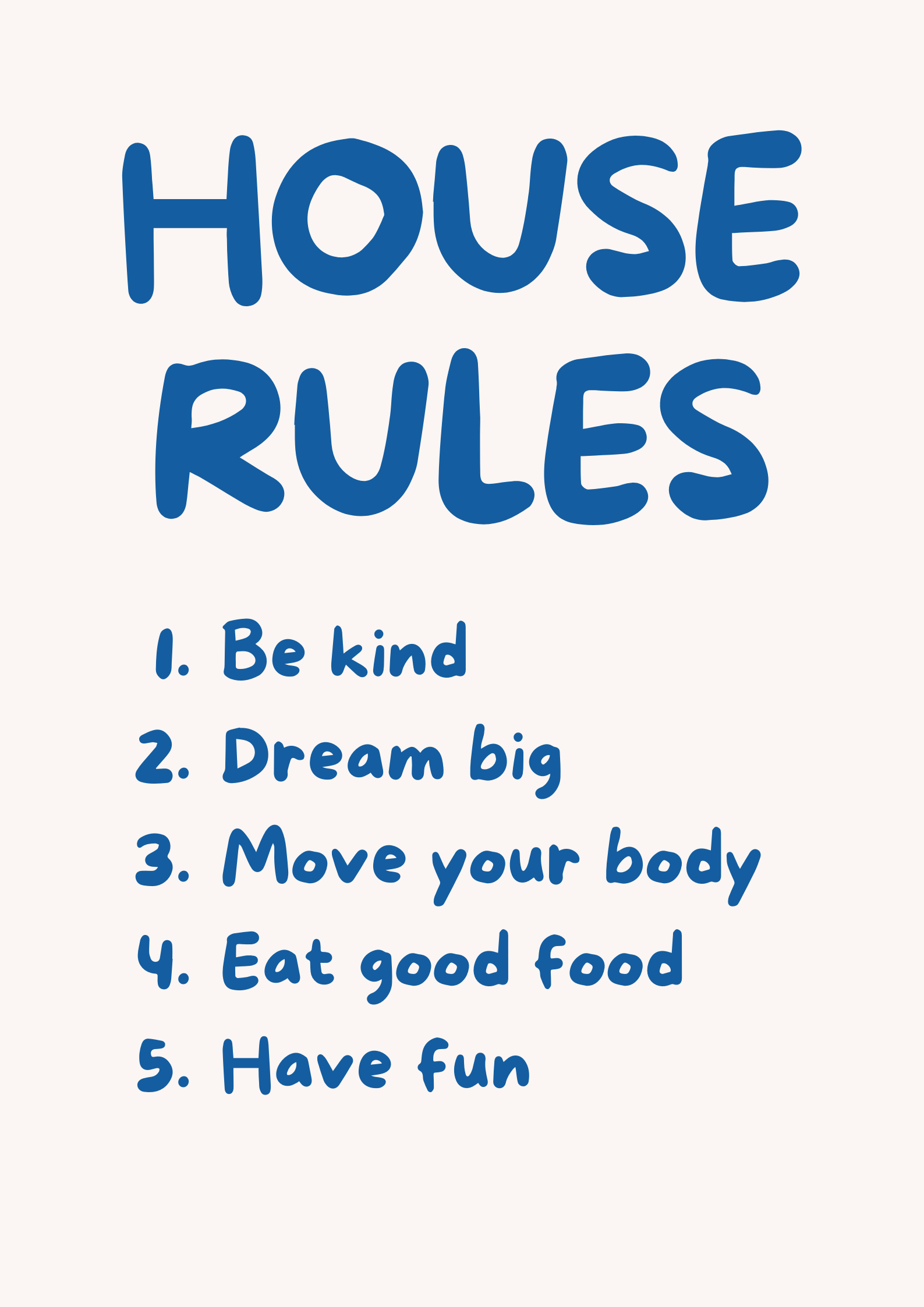House Rules Frame