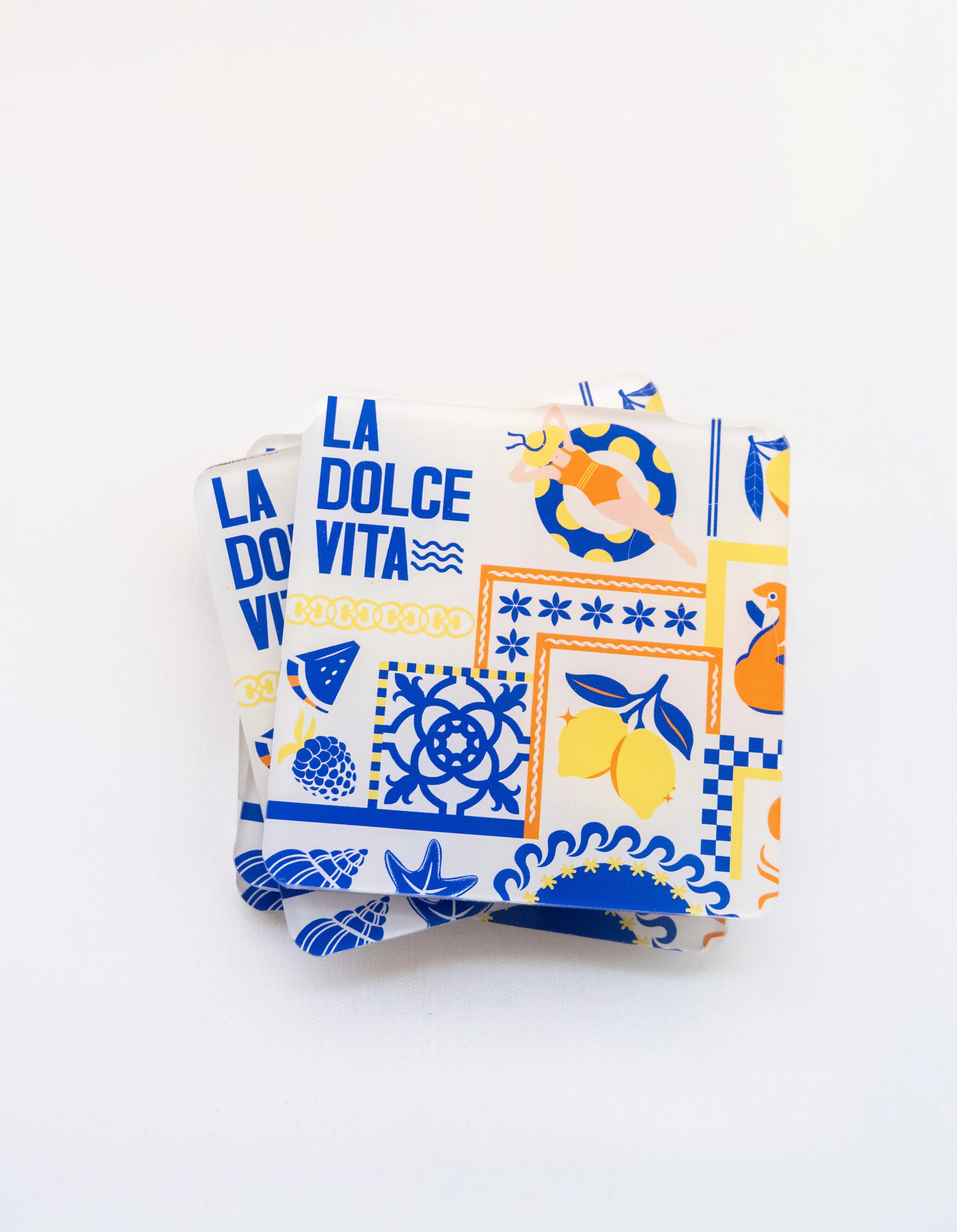 Sunshine Sips – Set of 4 Coasters