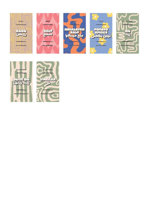 The Spice Vibes Labels – Tall