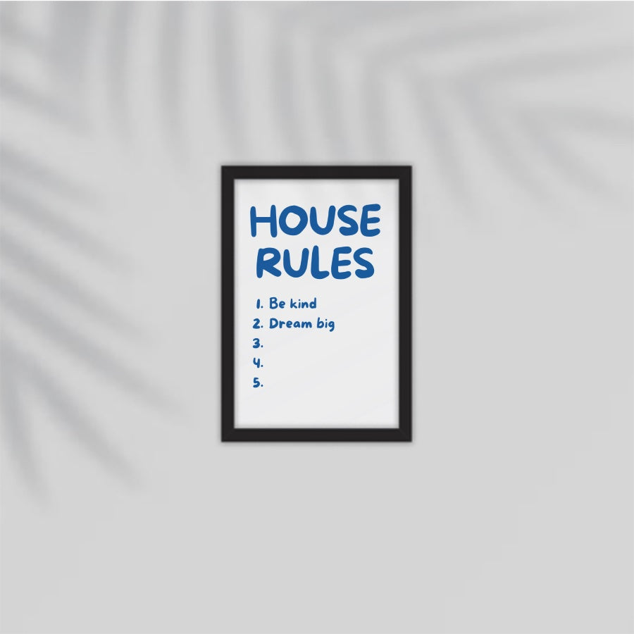 Customize Home Rules Frame